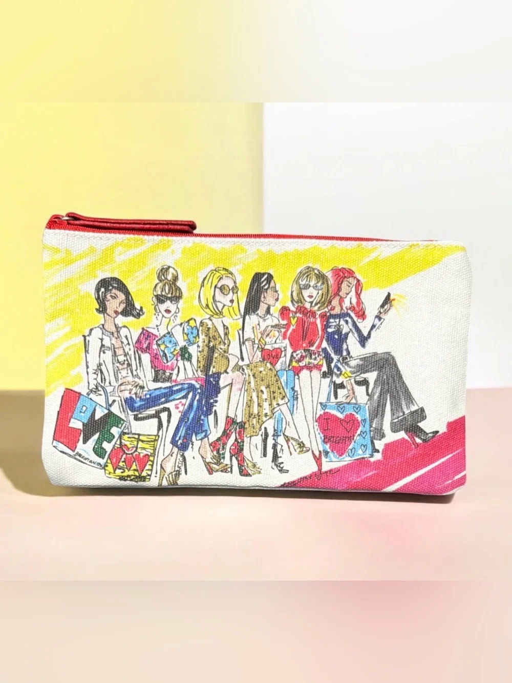Brighton 2018 Fashion Illustration Pouch & K-Beauty Face Mask 6pc Bundle